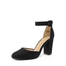 Scarpin Feminino DREAM PAIRS Angela Preto em Camurça com Salto 8,5 Scarpin Feminino DREAM PAIRS Angela Preto em Camurça com Salto 8,5