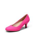 Scarpin Feminino DREAM PAIRS Salto Baixo Camurça Fúcsia 39 Scarpin Feminino DREAM PAIRS Salto Baixo Camurça Fúcsia 39