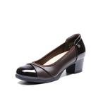 Scarpin Feminino DREAM PAIRS Salto Baixo Grosso Marrom 39 Scarpin Feminino DREAM PAIRS Salto Baixo Grosso Marrom 39