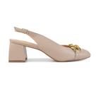 Scarpin Feminino Mezzo Punto Veneto Skin Marrom - 361003