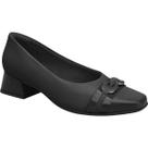 Scarpin Feminino Salto Baixo Tati Joanete Fivela Metalizado 160099 Piccadilly