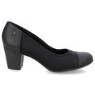 Scarpin Feminino Salto Bloco Preto Usaflex UC1103