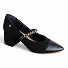 Scarpin Feminino Santinelli Nobuck Tira Elástico Confortável