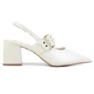 Scarpin Feminino Santinelli Slingback Bege Claro - 1636-046