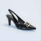 Scarpin Feminino Slingback Salto Medio Fino Delicadeza e Sofisticação Moderno Detalhe Fivela Estilo Scarpin Feminino Slingback Salto Medio Fino Delicadeza e Sofisticação Moderno Detalhe Fivela Estilo