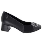 Scarpin Feminino Usaflex Ah0609008 Salto Bloco Tresse