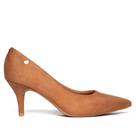 Scarpin Feminino Vizzano Camurça Salto Fino Caramelo Scarpin Feminino Vizzano Camurça Salto Fino Caramelo