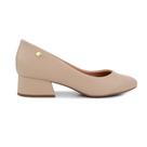 Scarpin Feminino Vizzano Salto Bloco Bege - 1346