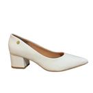Scarpin Feminino Vizzano Salto Bloco Grosso 1220315 Br Vern