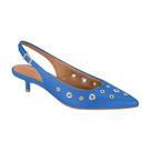 Scarpin Feminino Vizzano Slingnack Salto Baixo Fino Ilhós