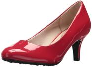 Scarpin LifeStride Parigi Vermelho Fogo Verniz 37 M Feminino