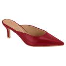 Scarpin Mule Vizzano Slingback Bico Fino Salto Agulha