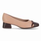 Scarpin Piccadilly Salto Bloco Bico Quadrado 160115