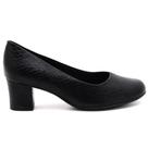 Scarpin Piccadilly Sapato Croco Salto Bloco Feminino 110072
