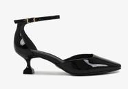 Scarpin Preto Couro Brilhoso