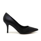 Scarpin Preto Couro Laís Werner
