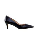 Scarpin Preto Werner Couro Salto Baixo Fino 5,5cm