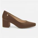 Scarpin Ramarim Total Comfort Salto Bloco Em Couro Marrom Scarpin Ramarim Total Comfort Salto Bloco Em Couro Marrom