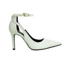 Scarpin Recorte Obsession Branco Scarpin Recorte Obsession Branco