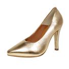 Scarpin Salto Alto Fino 12 cm Luiza Sobreira Dourado Mod. 2265 Scarpin Salto Alto Fino 12 cm Luiza Sobreira Dourado Mod. 2265