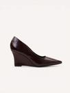 Scarpin Salto Anabela Wedge Marrom