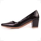 Scarpin Salto Baixo Bloco Feminino Saltinho Grosso Bico Fino