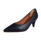 Scarpin Salto Baixo Fino Luiza Sobreira Azul Marinho Mod. 2074
