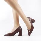 Scarpin Salto Bloco Enfeite