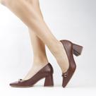 Scarpin Salto Bloco Enfeite