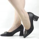 Scarpin Salto Bloco Fivela