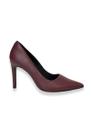 Scarpin Salto Fino Bordo Couro Lia Line