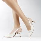 Scarpin Salto Fino Slingback Laço Scarpin Salto Fino Slingback Laço