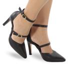Scarpin Salto Médio Fino Confortável Corte V P42 Scarpin Salto Médio Fino Confortável Corte V P42