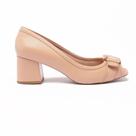 Scarpin Sapato da Corte Peep Toe Salto Médio Fivela Cinto Scarpin Sapato da Corte Peep Toe Salto Médio Fivela Cinto