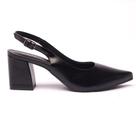 Scarpin Sapato da Corte Slingback Salto Bloco Médio