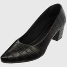 Scarpin sintético croco - preto Scarpin sintético croco - preto