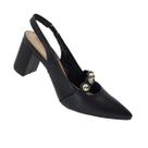 Scarpin Slingback Beira Rio Salto Bloco Elegância e Conforto no Seu Look 4241.235