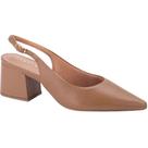 Scarpin Slingback Couro Classico Salto Bloco Elisa 2373.71958 Lia Line