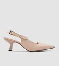 Scarpin Slingback Couro Nude CBK