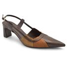 Scarpin Slingback de Salto Bloco Cazzualen 1079.9795