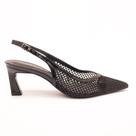 Scarpin Slingback Sapato da Corte Salto Médio Tela