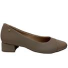 Scarpin Softli Marfim Salto Baixo