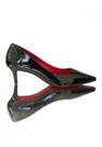 Scarpin SOLA VERMELHA Verniz Preto SALTO 5 cm interior vermelho Tamanhos:36