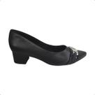 Scarpin Usaflex Couro Ortopédico Bico fino fivela MM0502 Scarpin Usaflex Couro Ortopédico Bico fino fivela MM0502