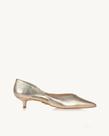 Scarpin Uza Salto Médio Shine Light Gold - B26H997C0028