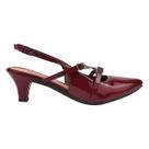 Scarpin Verniz Salto Médio Slingback