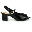 Scarpin Via Uno 455015 Sapato Salto Medio Slingback Feminino