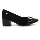 Scarpin Via Uno 905001 Sapato Salto Alto Bico Fino Feminino
