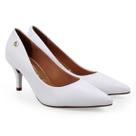 Scarpin Vizzano Pelica Fosco Conforto Salto Baixo - Branco - 36 Scarpin Vizzano Pelica Fosco Conforto Salto Baixo - Branco - 36