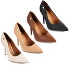 Scarpin Vizzano Salto Alto Bico Fino Elegante 1421-100